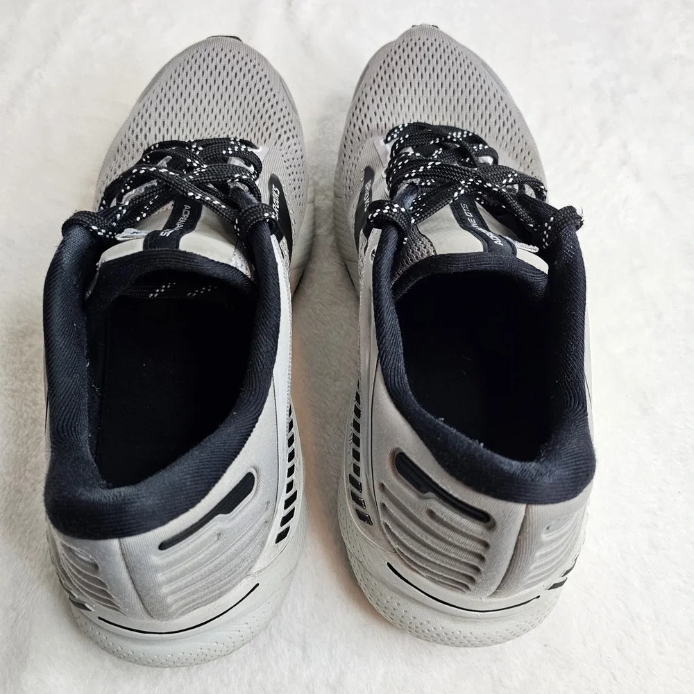 Brooks Adrenaline GTS 22 Men 12 Wide (2E)Grey Black Running Shoes 1103662E012